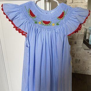 Remember Nguyen Watermelon Smocked Dress